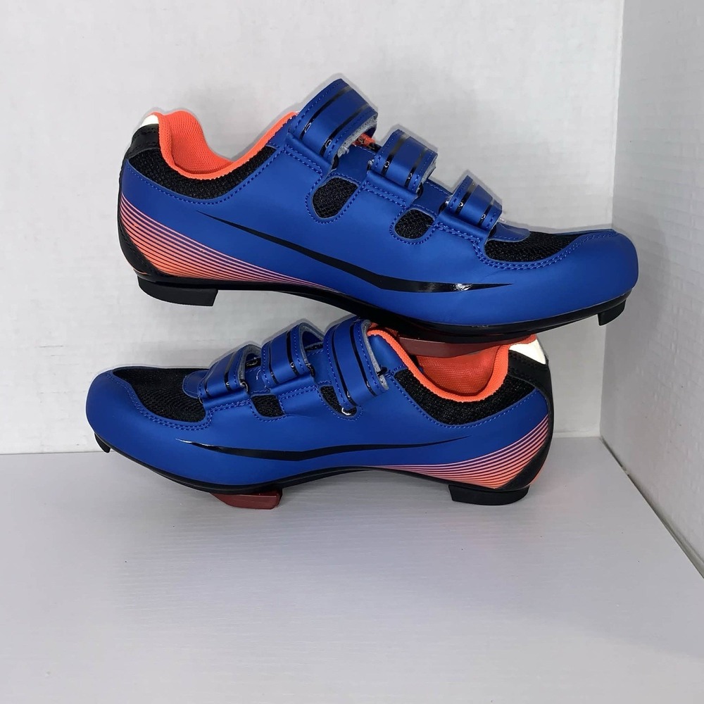SPEED Cycling Shoes Men Size US-8, 41 Blue Orange - Picture 4 of 8